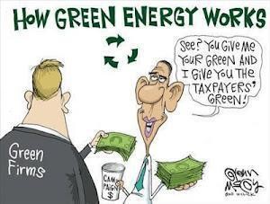 Így működik a zöld energia ?Látja? Nekem adja a zöldjeit és pedig magának adom az adófizetők zöldjeit.?
